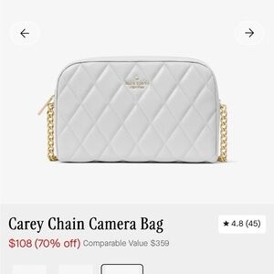 Kate Spade Gray Quilted Crossbody Bag